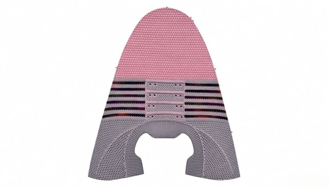 knitted shoe upper